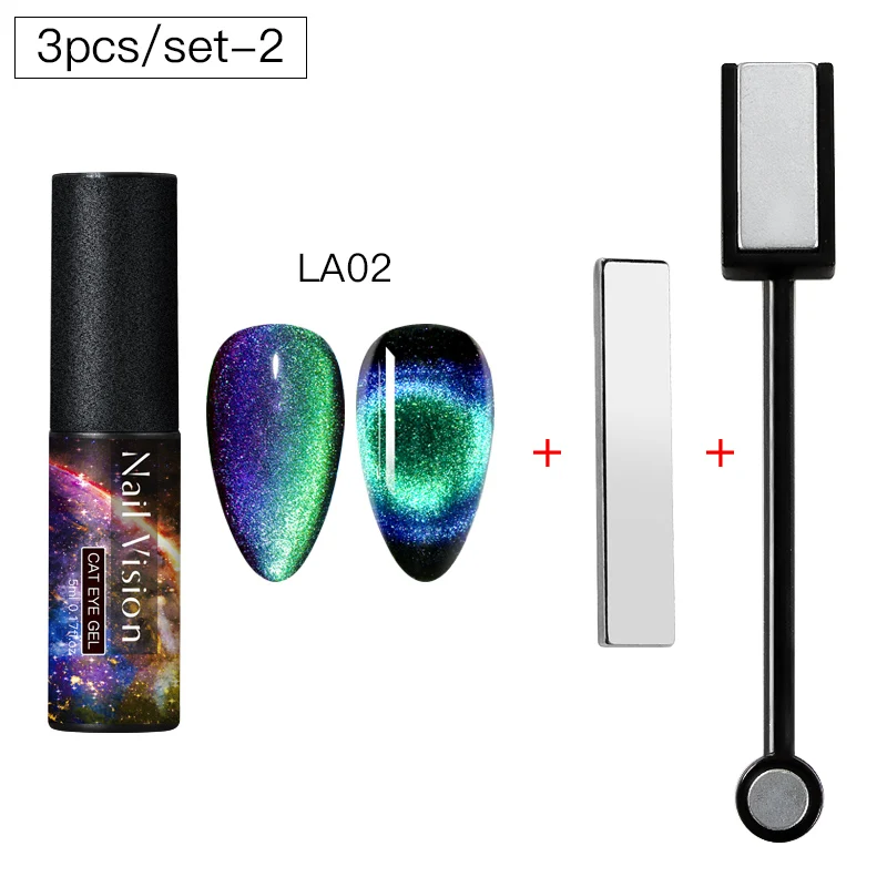 ZH08037 Nail Vision 9D Galaxy Cat Eye гель-Хамелеон Гель для ногтей длительный Galaxy Star эффект кошачьих глаз замачивается УФ/светодиодный - Цвет: ZH08037