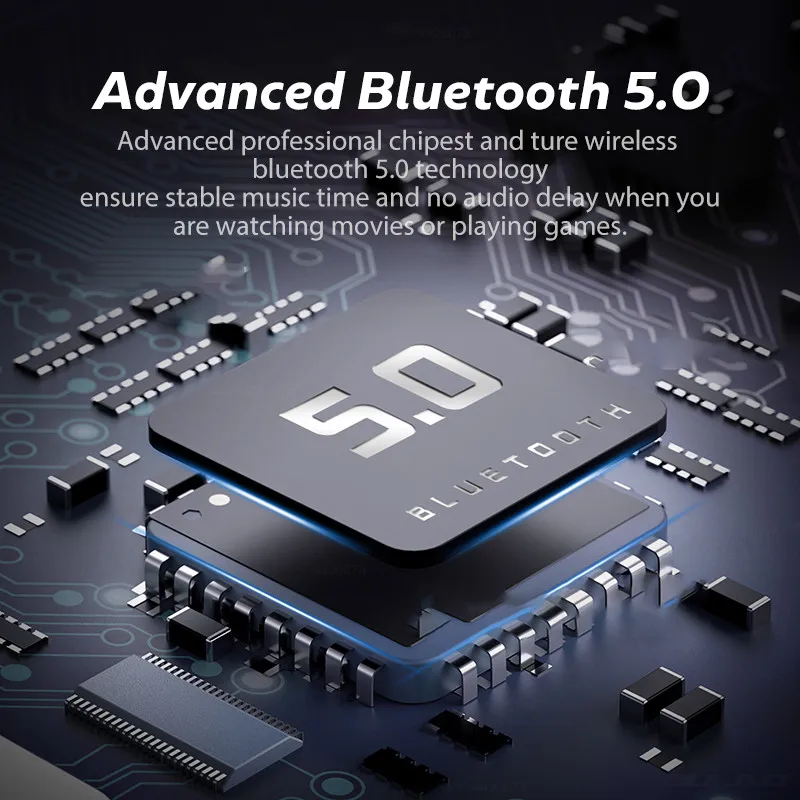 MD03 TWS Wireless Bluetooth Headphones Stable Ear Hook Touch Control Digital Display For Oppo Huawei Iphone Xiaomi Sport Earbuds