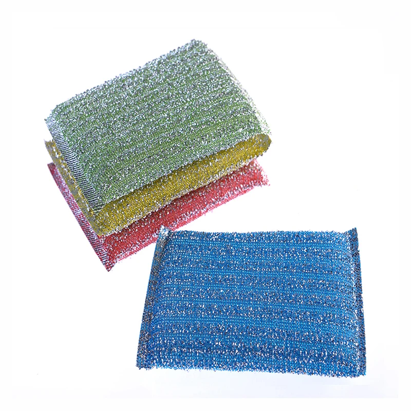 Фото Kitchenware Dishwashing Sponge Fabrics Washcloth Scouring Pad Items Scrubber Gadgets Pots For Kitchen Home Cleaning Supplies №5