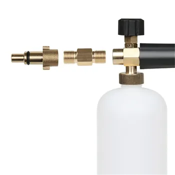 

VOGVIGO 1 / 4Thread Interface Snowfoam Pot Pressure Washer Adaptor Fitting Garden Tools