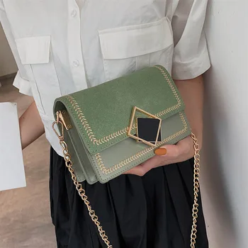 

SWDF Scrub Leather Small Crossbody Bags For Women 2020 Chian Shoulder Bag Sac A Main Female Travel Handbags And Purses