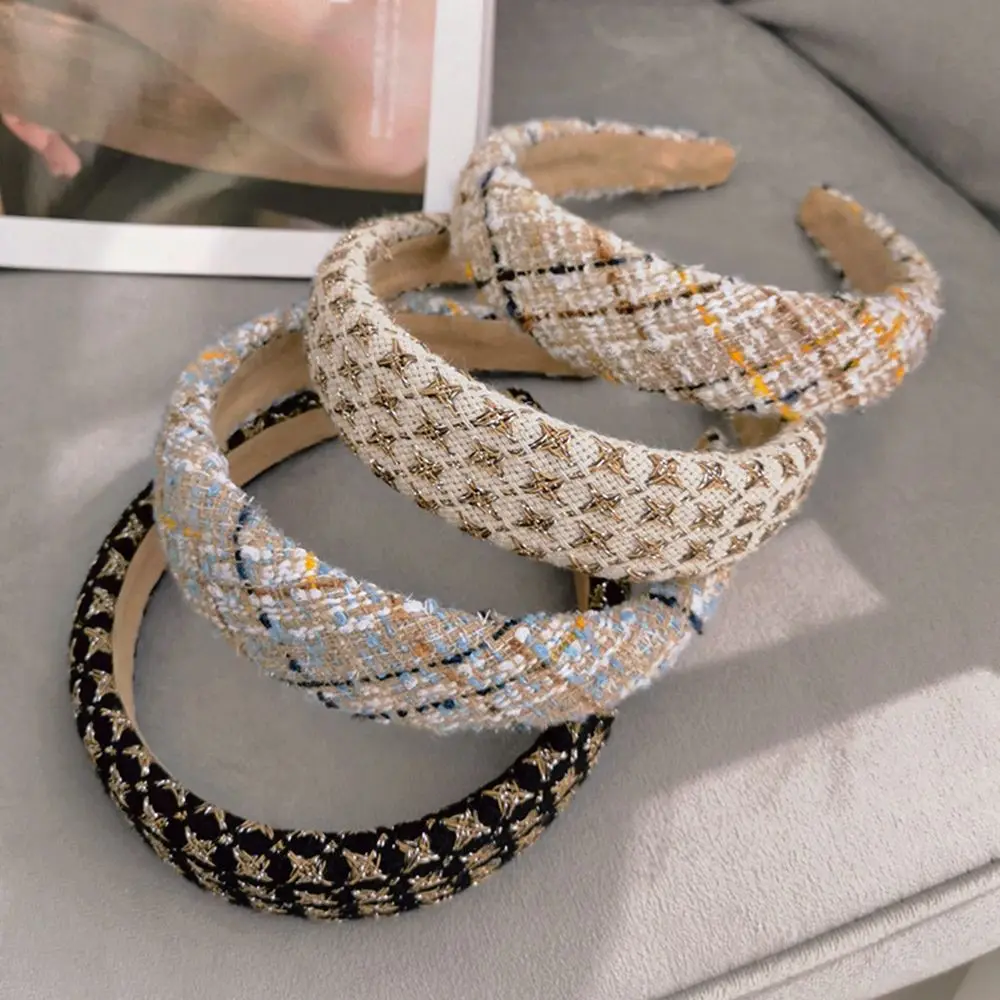 Elegant Headbands Women Women Hair Accessories Fashion Tweed