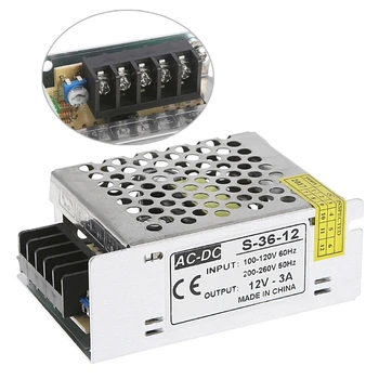 

AC 100-260V To DC 12V 3A 36W Switch Power Supply Driver Adapter LED Strip Light