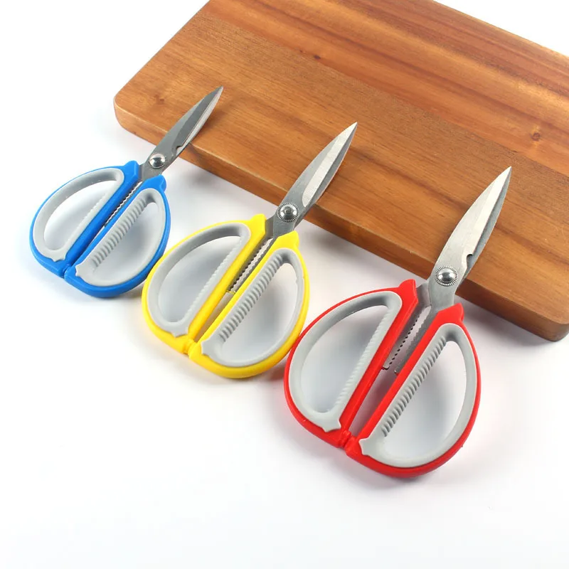 В настоящее время доступны кухонные ножницы из нержавеющей стали домашние ножницы многофункциональная двойная цветная ручка в виде ножниц кухонные инструменты
