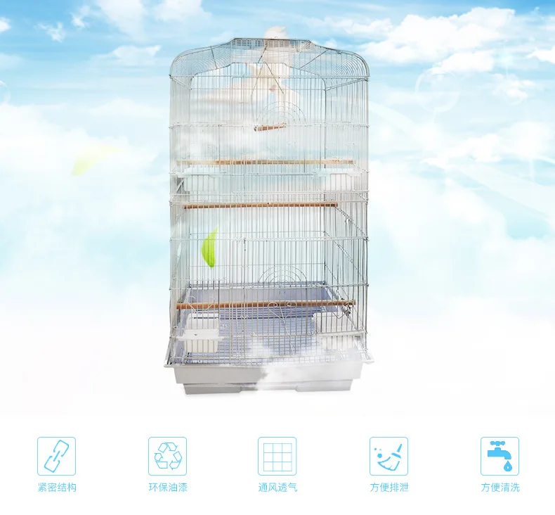 Складная прочная Полезная металлическая железная клетка для большой клетки для птиц для попугаев Майна клетка для птиц проволочная клетка для домашних животных Попугаи для любителей птиц