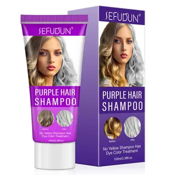 preço Roxo Cabelo Shampoo Roxo Máscara De Cabelo Loiro Branqueado Reparos Frisado Remove Tons Amarelos E Brassy Transformar Em Cor De Prata