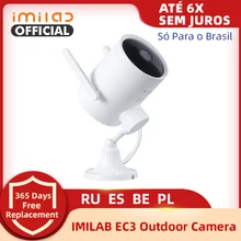 Caméra de Surveillance extérieure Ip Wifi Imilab EC3, dispositif de sécurité sans fil, avec Vision nocturne et lentille rotative