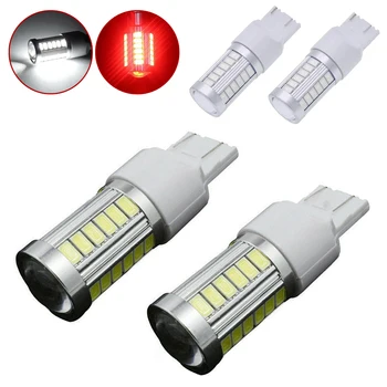 

2pcs T20 7443 7440 5630 33SMD Car Auto 6000K Back Up Reverse LED Lights Bulbs Turn Lamp Reverse Light Brake Lights