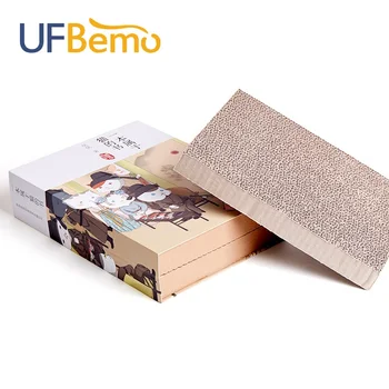 

Corrugated Paper Cat Scratcher Pets Products Board Scratching Bed Pad Board Toy Mat for Pet Grinding Nails Protect Furniture
