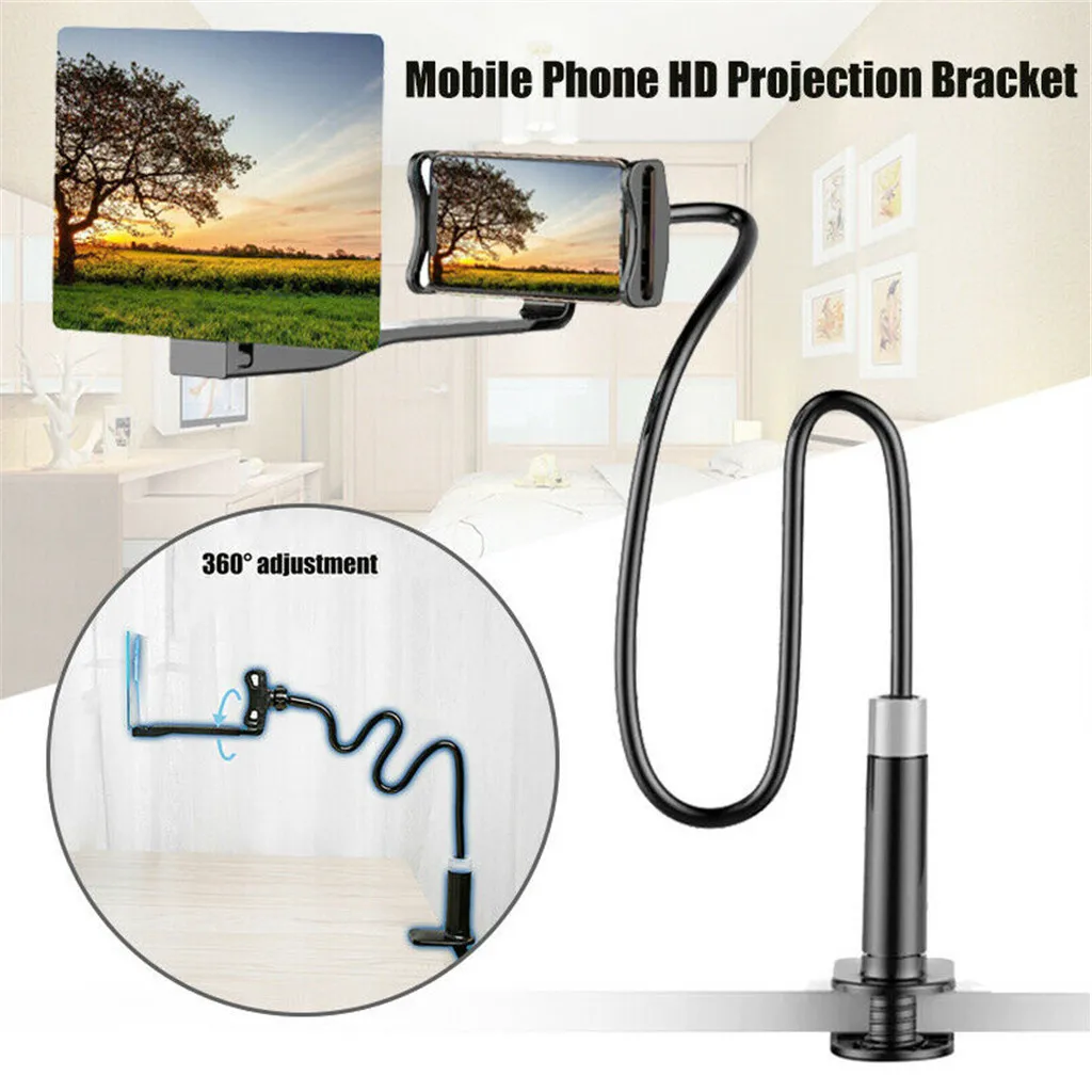 

Mobile Phone High Definition Projection Bracket Adjustable Flexible Holder Desktop Bracket Movie Video Amplifier FW3