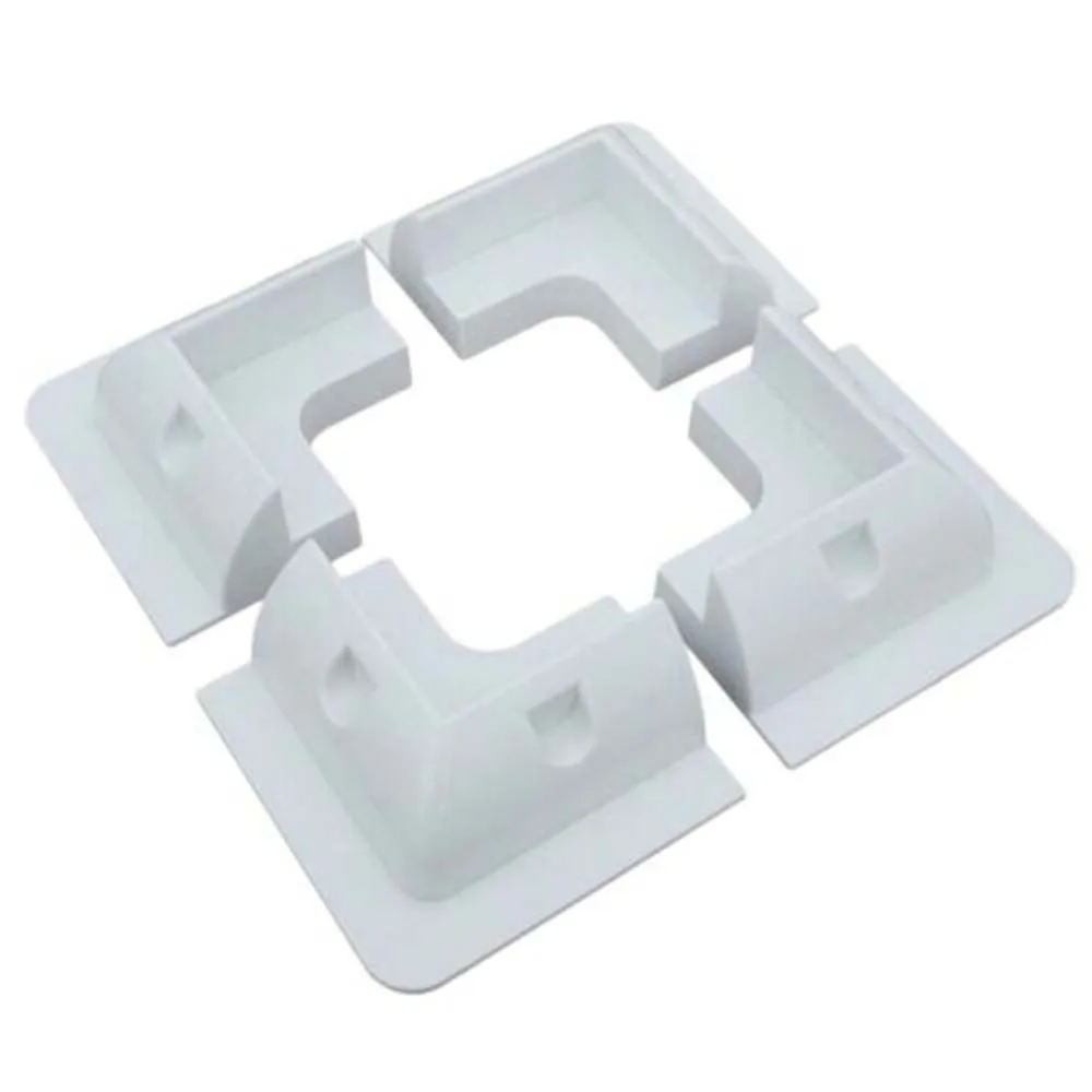 

White Bracket Plastic For RV Truck Yacht Campers Buses Vehicle Garages