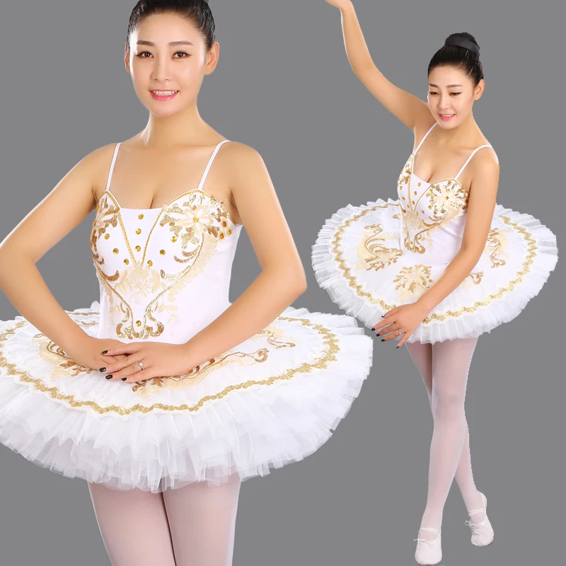 

Fairyea White Ballet Tutu Skirt Ballet Dress Children's Swan Lake Costume Kids Belly Dance Costumes Stage Professional