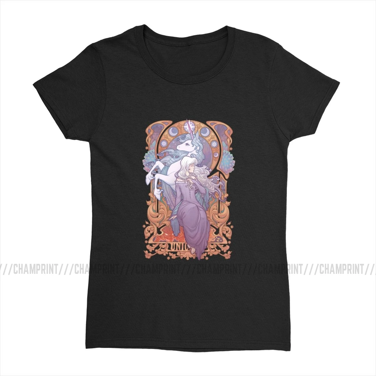 Lady Amalthea Футболка женская последняя футболка Единорог Tumblr топы футболки универсальные Круглый вырез хлопок женская одежда с графикой