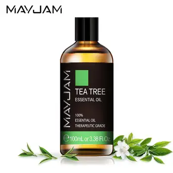 

100ml Natural Tea Tree Essential Oil Diffuser Eucalyptus Sandalwood Pure Essential Oils Rose Lavender Jasmine Vanilla Aroma Oil