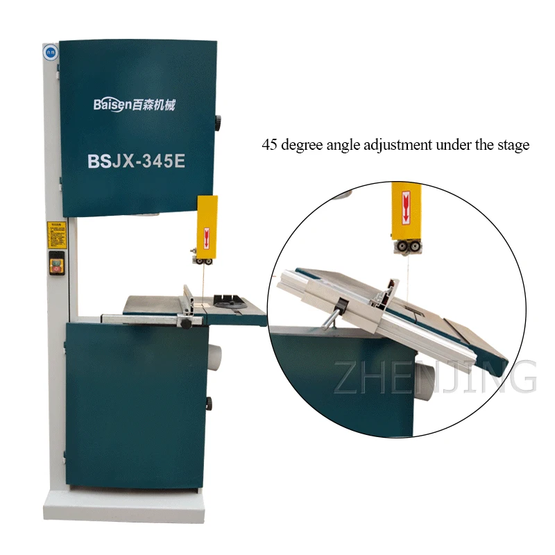 Деревообрабатывающий ленточнопильный станок большой вертикальный станок для резки древесины 14 дюймов бытовой небольшой металлический Столярный станок для пиления лобзика