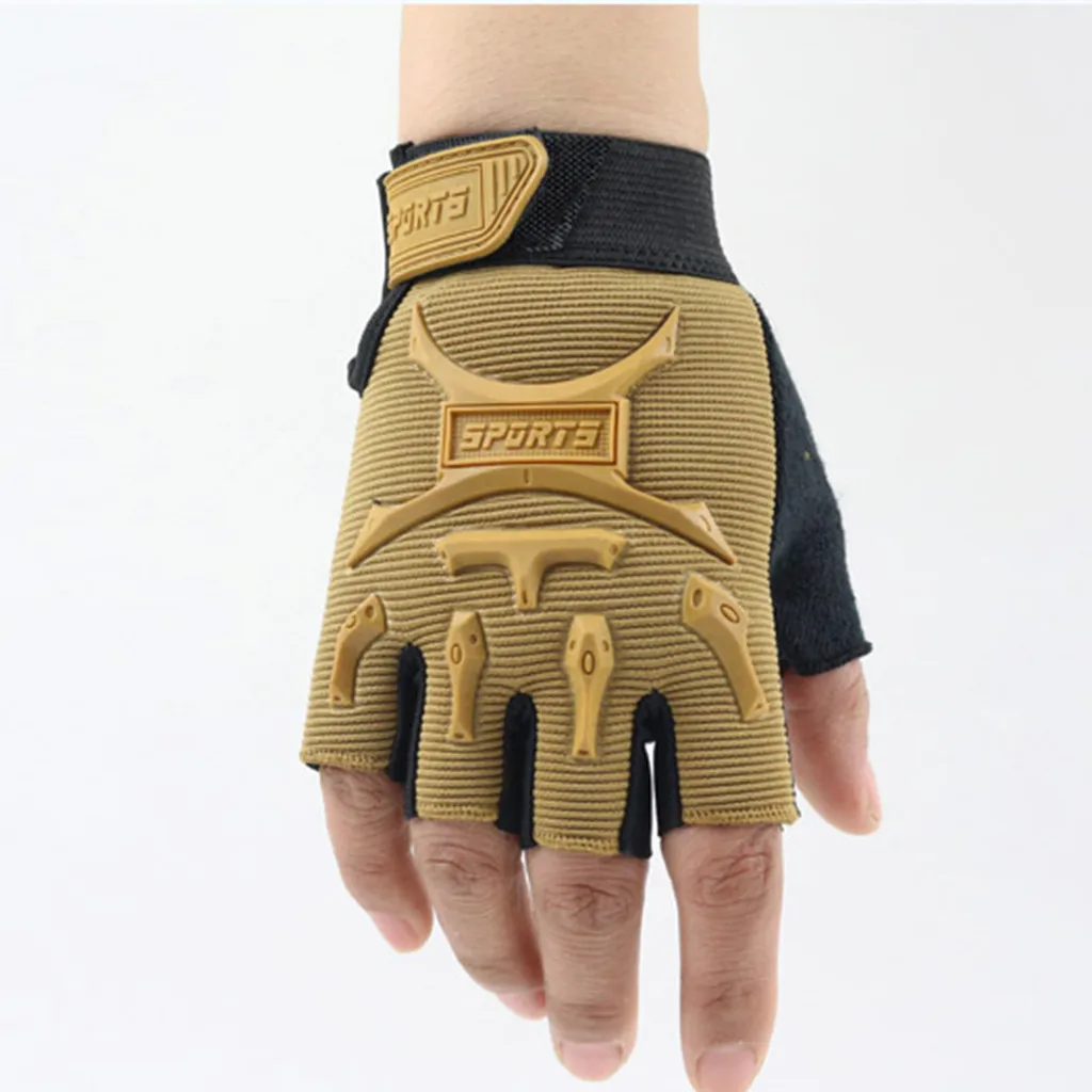 Детские спортивные перчатки для тренировок перчатки, поддержка запястья для фитнеса Половина пальцев рукавицы Тактические Военные Guante Tactico# Zer