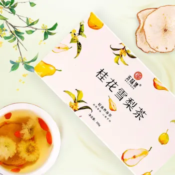 

Free shipping 200g osmanthus pear tea, wolfberry tribute chrysanthemum osmanthus herbal tea formula tea combination