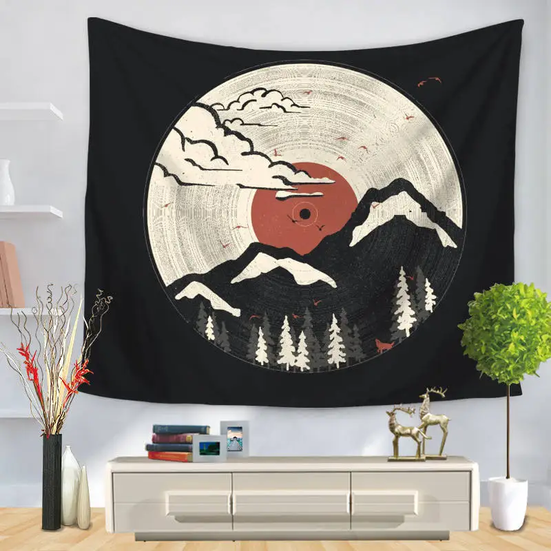 

The Moon Tapestry Wall Hanging Sleeping Pad Wall Tapestry Art Round Towel Beach Blanket Living Room Deco Tapesties