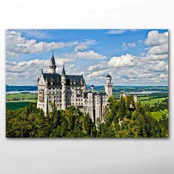 

Castle Germany Neuschwanstein Castle landscape Picture Wall Art Posters Canvas Prints Artwork paintings for Living Room Decor