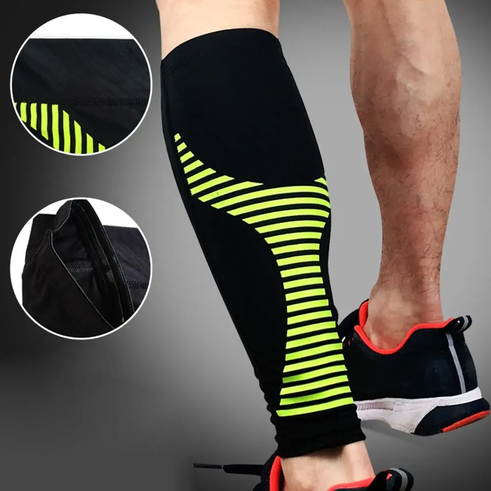 1Pc Unisex Calf Compression Sleeve Leg Performance Support Shin Splint & Calf Pain Relief Thigh for Bandages Hiking Leggings