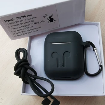 

i90000 Pro tws bluetooth earphone Arie 2 8D bass 5.0 touch Earphone Sliding Volume Adjustment Earbuds in-ear sensor earphones