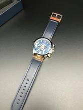 LIGE-Reloj analógico de cuero para Hombre, accesorio de pulsera resistente al agua con cronógrafo, marca de lujo deportivo de complemento masculino con diseño moderno, disponible en color azul, 2021