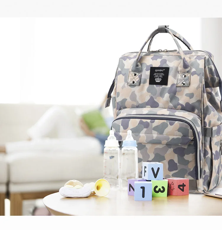 Unicorn Mummy bag multi-function maternal and child package out baby bag fashion mother bag diaper backpack waterproof cloth