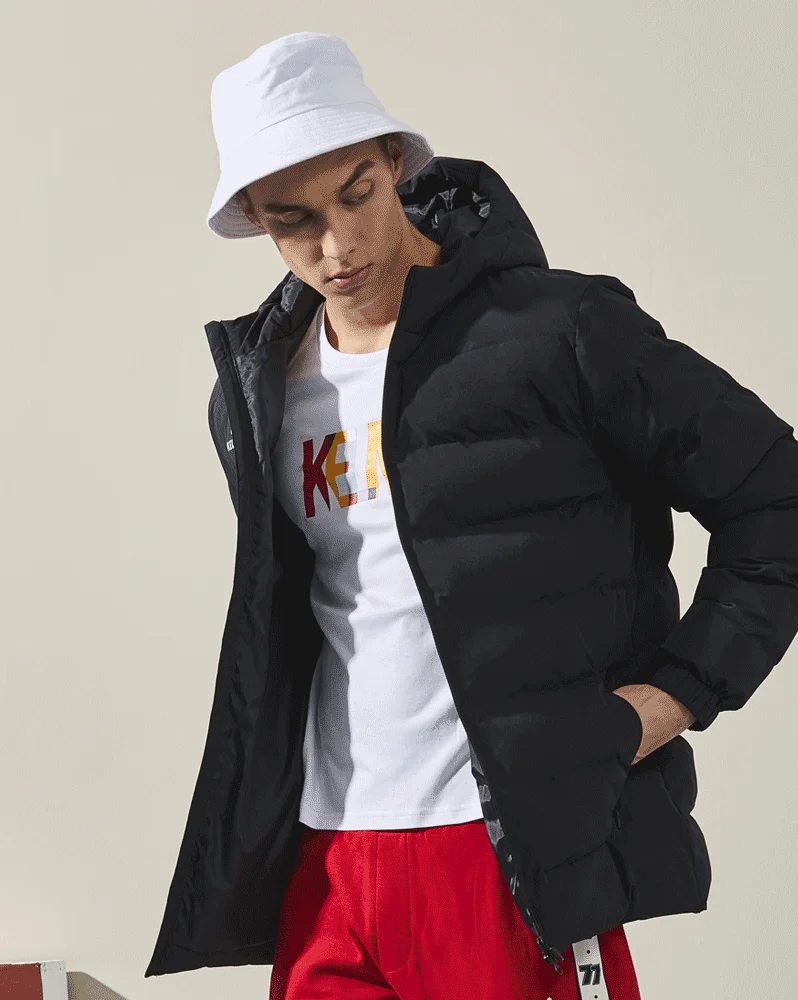 KELME Kid мужская зимняя куртка короткое тренировочное пальто Мужское верхняя