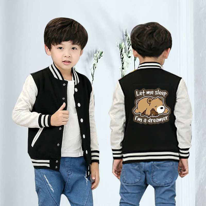 Зимнее теплое пальто для мальчиков; Veste Garcon Enfant; куртки с милым принтом собаки; Одежда для мальчиков и девочек; детская бейсбольная куртка; Повседневный Спортивный костюм