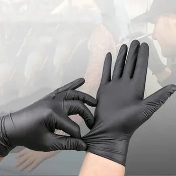 

Disposable Black Latex Gloves for Home Cleaning Nitrile Gloves Food/Rubber/Garden Universal Glove Within Box Packages Towayer