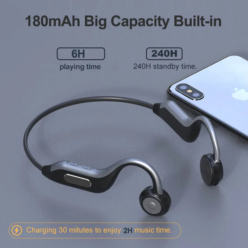 Беспроводные наушники B1 Bluetooth 5 0 с костной проводимостью уличная спортивная