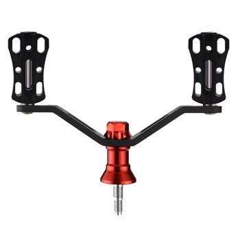 

Hot Fishing Reel Handle with Aluminum Alloy Knobs Suit for Shimano Fishing Tackle DIY Accessory Black and Red