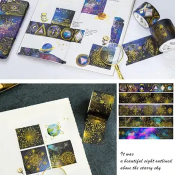 

Starry Sky 5m Decorative Tape Adhesive Tape Washi Tape Sticky Glue Photo Masking Tape Office Hand Account DIY