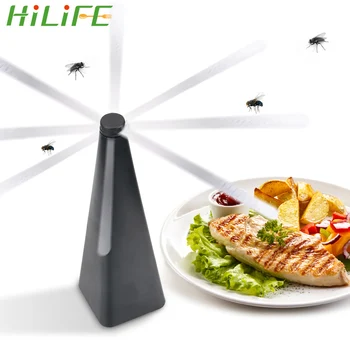 

HILIFE Mosquito Trap Fly Repellent Fan Keep Flies And Bugs Away From Your Food for Outdoor Meal Picnic Mosquitoes Insect Killer