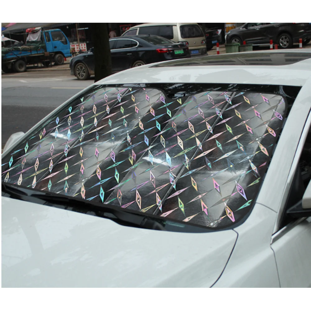 

Car Sunshade Front File Windshield Cover Thickening Summer Sun Visor Special Reflective Material Sunscreen Rainproof