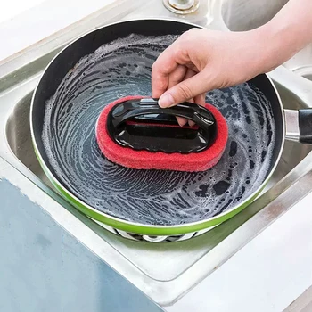 

Bathtub Sponge Brush Sink Washing Scrubber Handle Multipurpose Cleaner