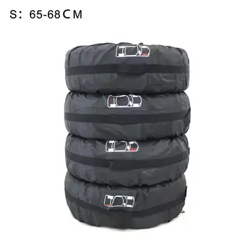 

4PCS/set Wheel Bag Waterproof Sun Protection Tire Cover Tote Protector With Handle Elastic Rope 190T 210T 65-80cm