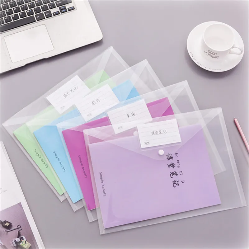 Креативная простая и прозрачная сумка для файлов формата А4, пластиковая сумка для передачи данных, сумка для билетов, Студенческая сумка для хранение офисных принадлежностей