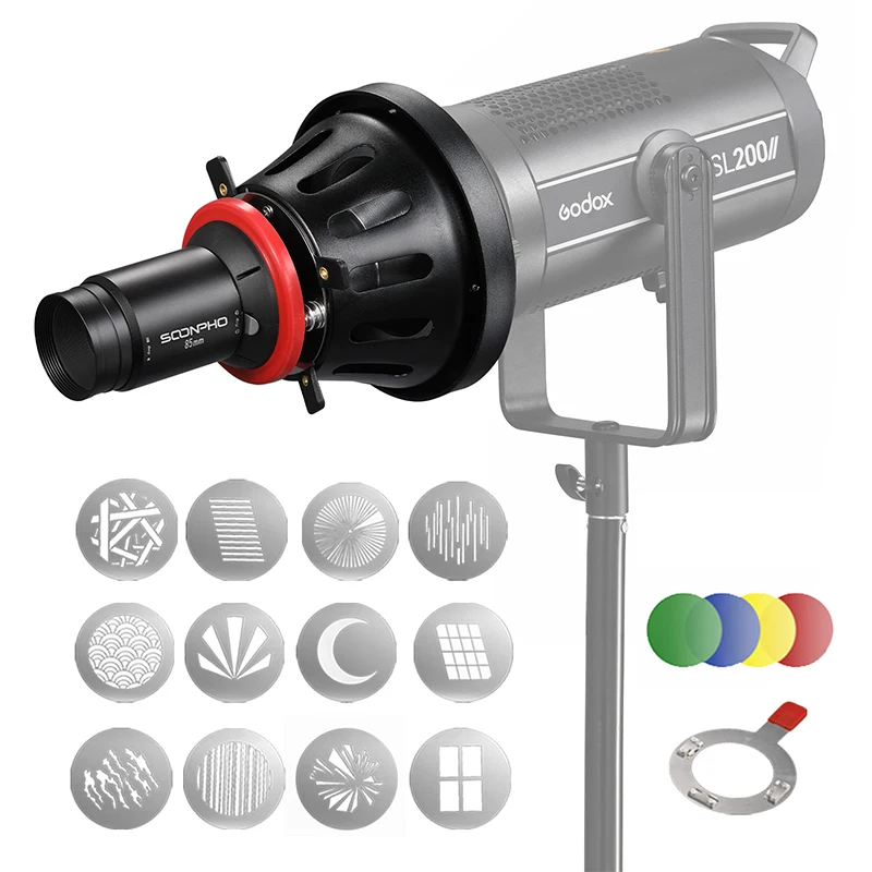 OT1 PRO II Focalize Conical Snoot Photo Optical Condenser Art Special Effects Shaped Beam Light Cylinder for Bowens Mount Flash |