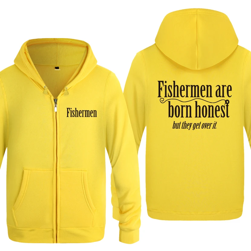 Fisher men Are Born Honest Новинка креативные толстовки мужские мужские флисовые кардиганы на молнии толстовки с капюшоном
