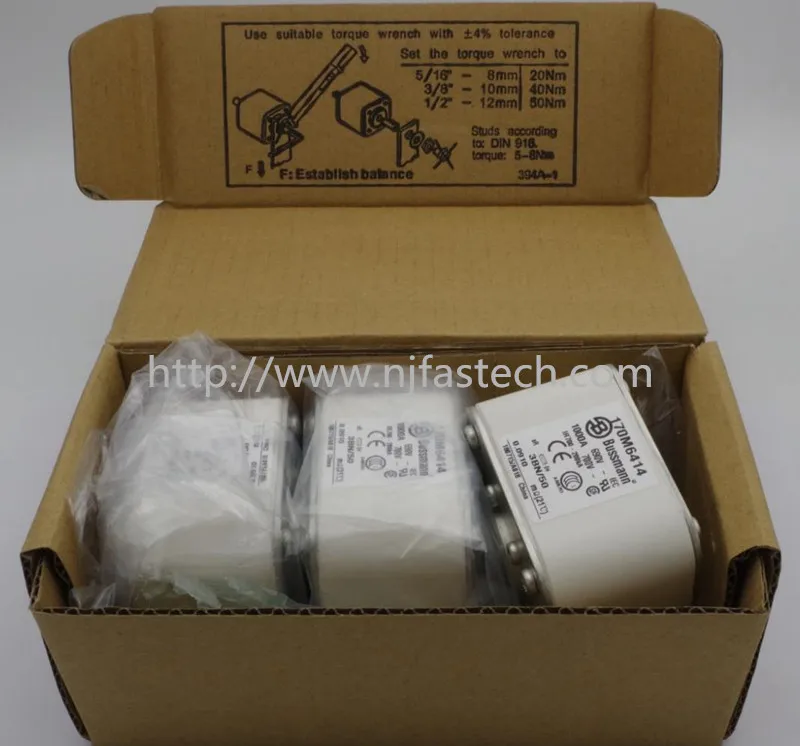 

Industrial control parts power electronics 1000A 690V Bussmann fuse 170M6414