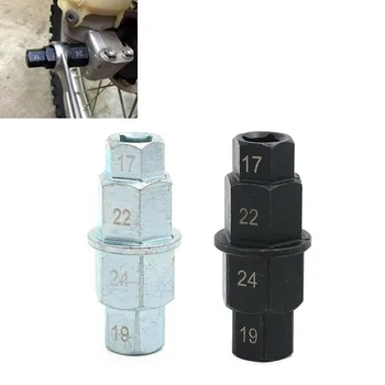 

Motorcycle Front Rear Tire Wheel Axle Hex 17 19 22 24mm Axle Hex Spindle Driver Removal repair Tool Axle Tool Car-Styling