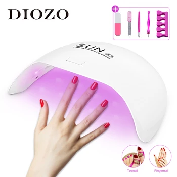 

DIOZO LED Nail Lamp 24W Nail Dryer for Manicure UV Lamp Machine For Curing Nails Gel Polish Manicure Pedicure Nails Drying Lamps