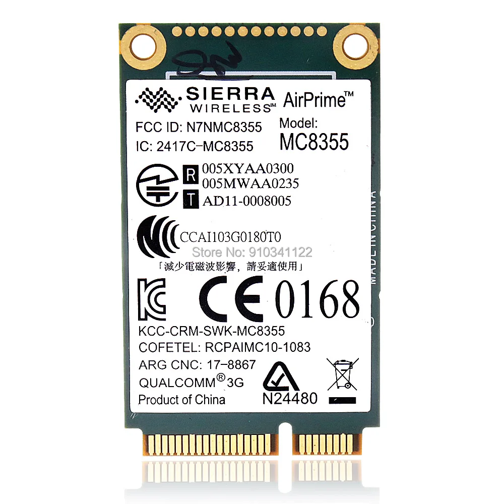 

MC8355 Gobi3000 HS2430 HSPA + EV-DO SPS 634400-001 для HP Elitebook 2560p 8760w 2760p Probook 6565b Sierra беспроводная карта 3G