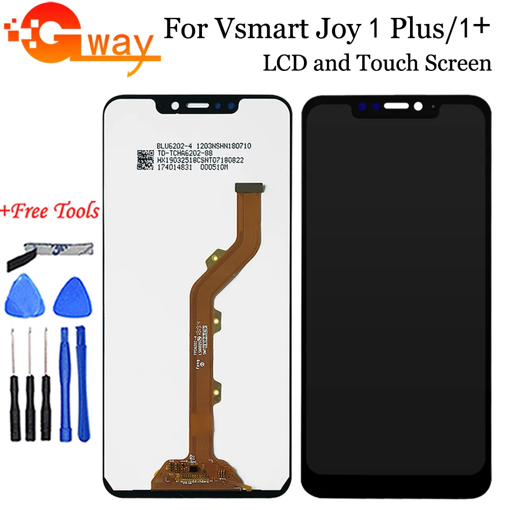 ЖК-дисплей 6 18 дюйма для Vsmart Joy 1 Plus PQ4002 сенсорный экран дигитайзер умный Active1 + |