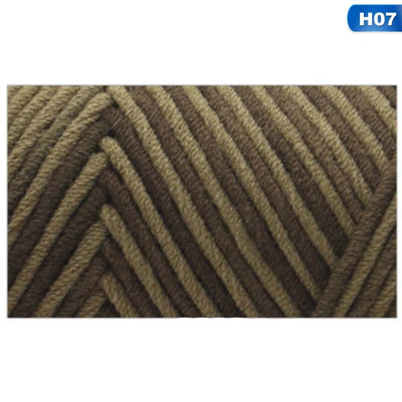 100g Colorful Milk Cotton Thread Bar Needlework Hand DIY Scarf Line Warm Household For Hand Knitting DIY Sweater Blanket Scarf - Цвет: HG27813H07