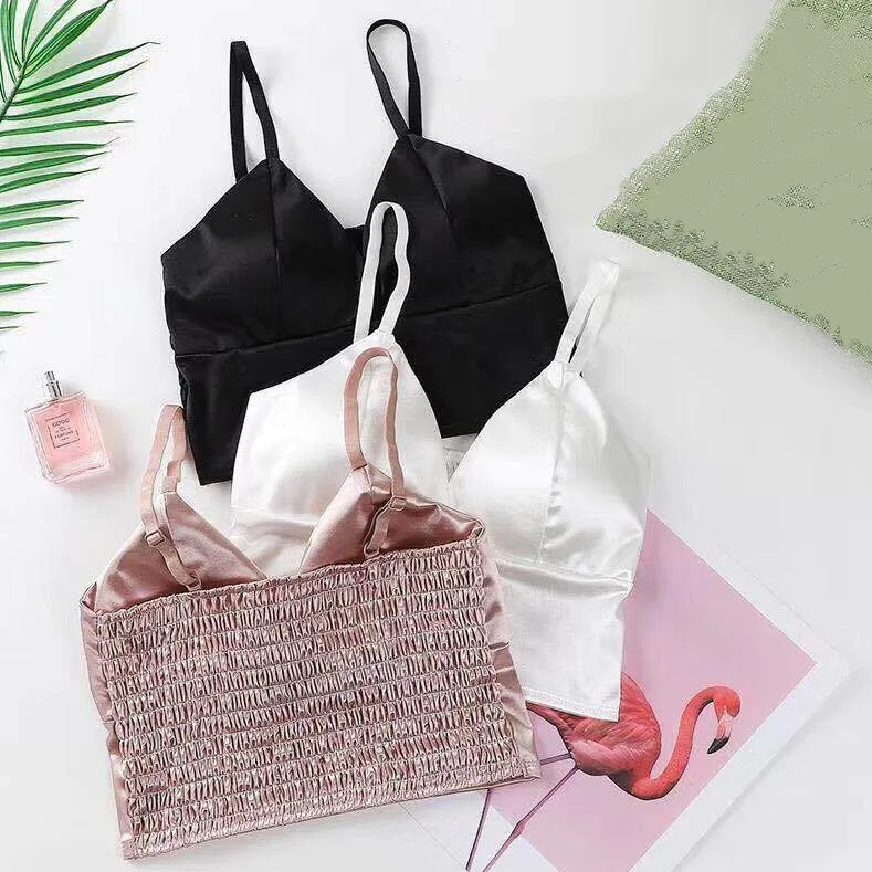 Women Lingerie Bra Sexy V-neck Beauty Backs Wrap Chest Wireless Summer Tube Tops Underwear