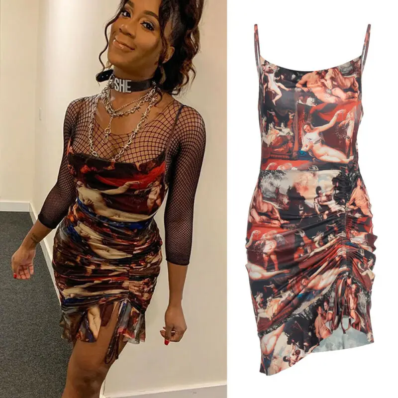 women's bandage bodycon sleeveless evening party cocktail club short mini dress