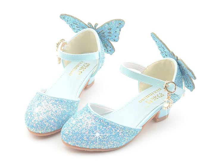 Vestidos de fiesta de noche свадебное платье Вечерние Bchaussure enfant fille блестящие галстук бабочка туфли принцессы для девочек