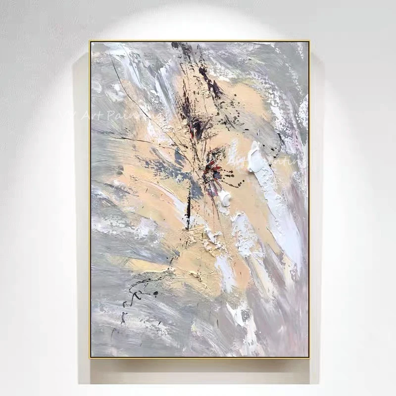 

Handmade Grey canvas abstract oil painting Wall Art on Canvas Abstract Painting Wall Pictures for Home Decoration As A Gift
